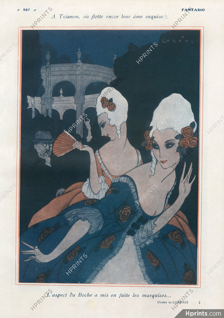Fabius Lorenzi 1919 A Trianon The Marchionesses, Carnival Disguise