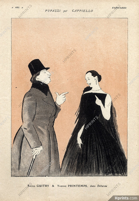 Leonetto Cappiello 1918 Sacha Guitry & Yvonne Printemps