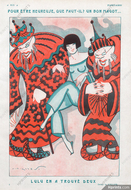 Eller 1926 Chinese Costume, Les Deux Magots de Lulu