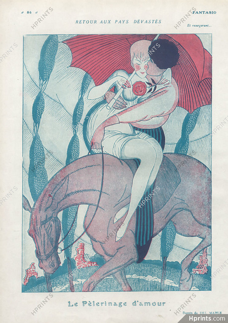 Del Marle 1919 ''Le Pélerinage d'amour'', Lovers