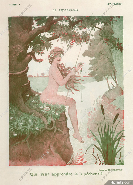 Henry Gerbault 1916 Nude, Eve Fisher