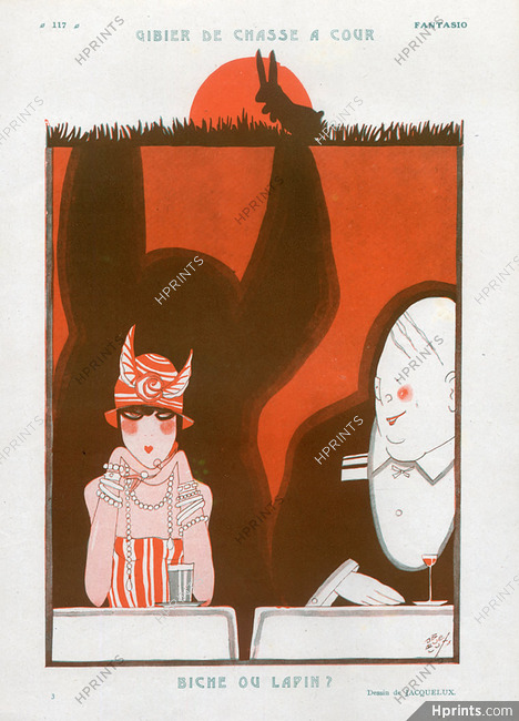 Biche ou Lapin ?, 1925 - Jacquelux Courtisane