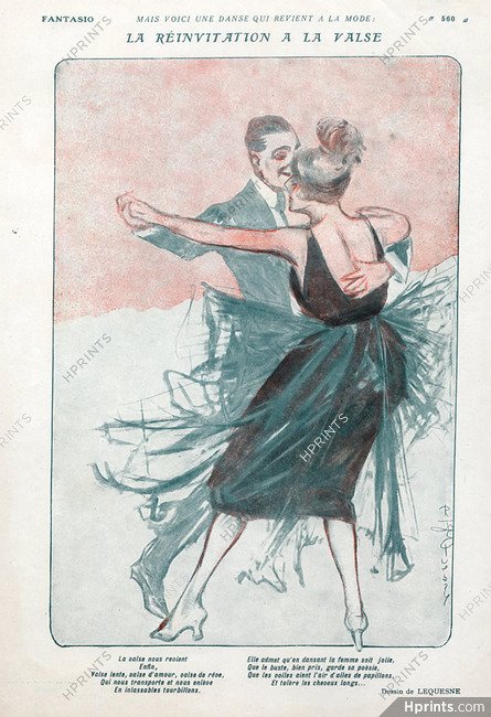 La Réinvitation à la Valse, 1928 - R. Le Quesne Dancers