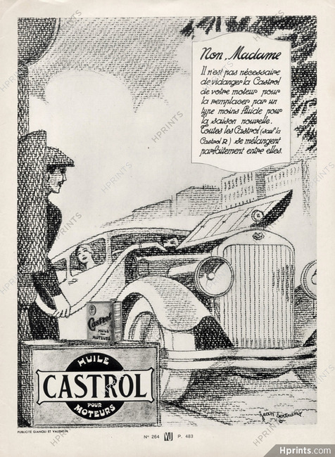 Castrol (Motor Oil) 1933 Jean Bertrand