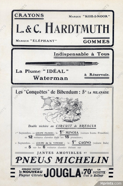 Michelin (Tyres) 1907 "Les Conquêtes" O'Galop, Bibendum