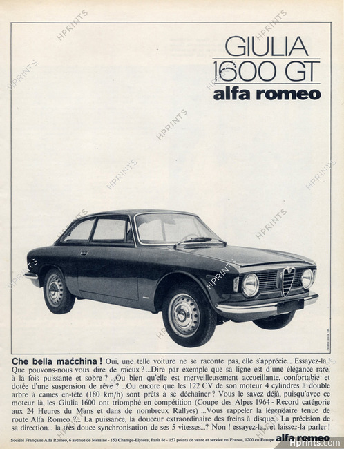 Alfa-Romeo (Cars) 1964 Giulia