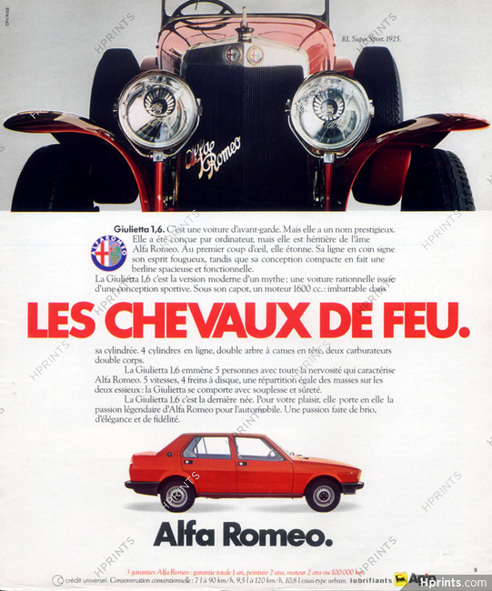 Alfa-Romeo (Cars) 1978 Giulietta, RL Super Sport (1925)