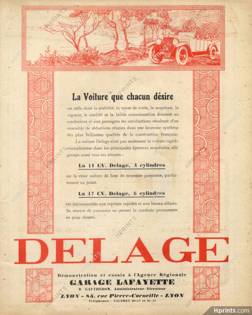 Delage (Cars) 1926