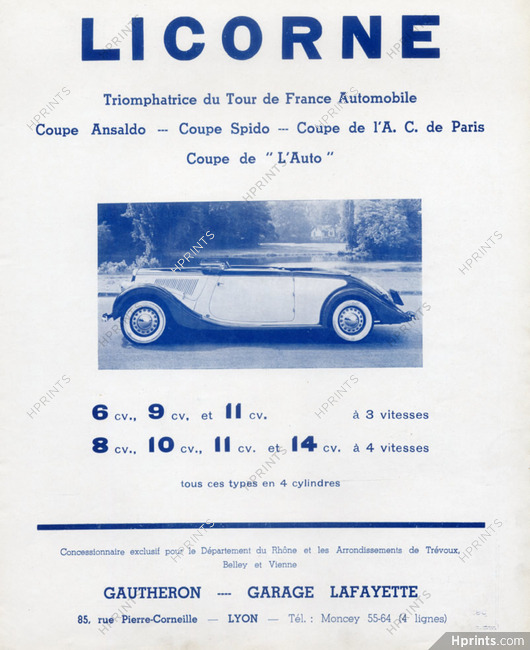 Licorne (Cars) 1937