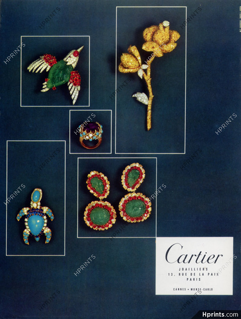 Cartier 1967 Animals Clips, Earrings, Brooch, Ring