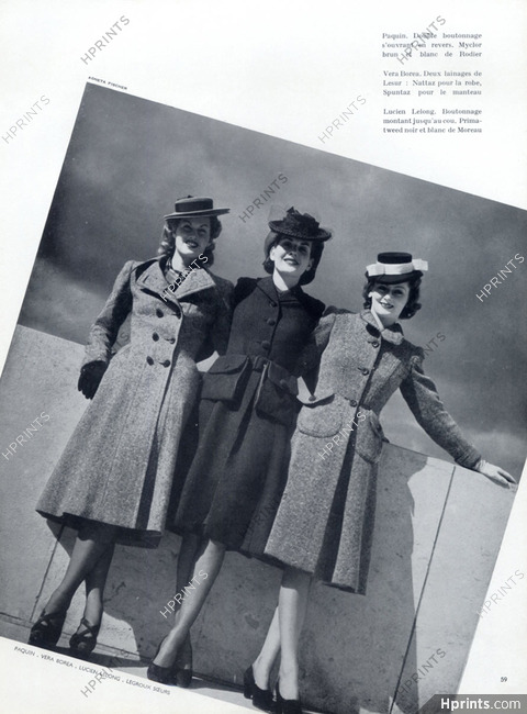 Véra Boréa (Couture) 1940 Photo Agneta Fischer
