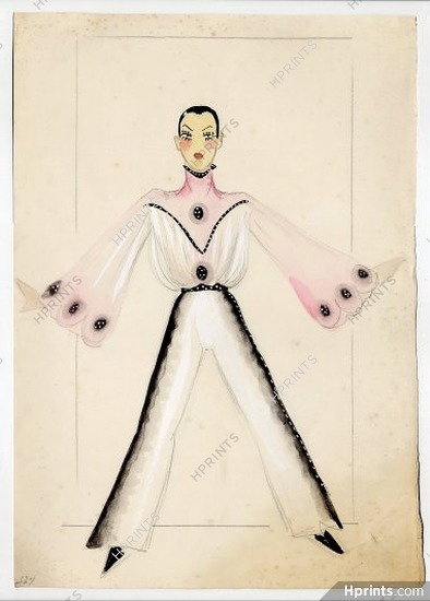 Jenny Carré 1934, Original costume design