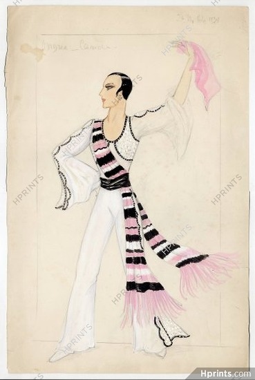 Jenny Carré 1934 Andrex, "Carioca", Original costume design