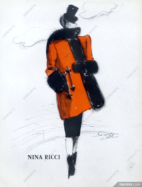 Nina Ricci (Coat & Fur) 1941 Jacques Costet