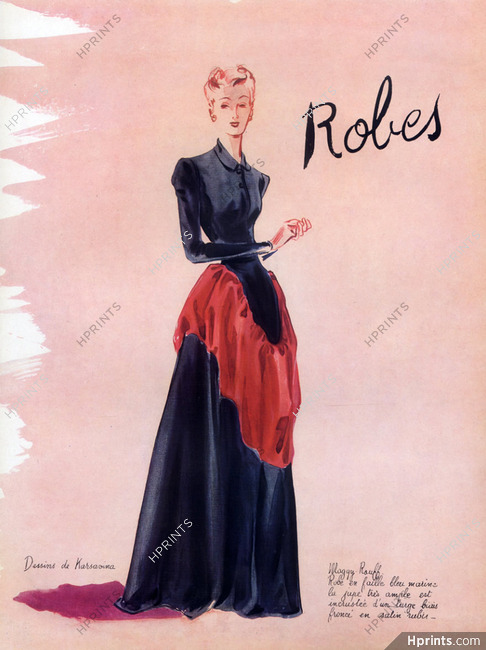 Maggy Rouff 1941 Evening Gown, Karsavina