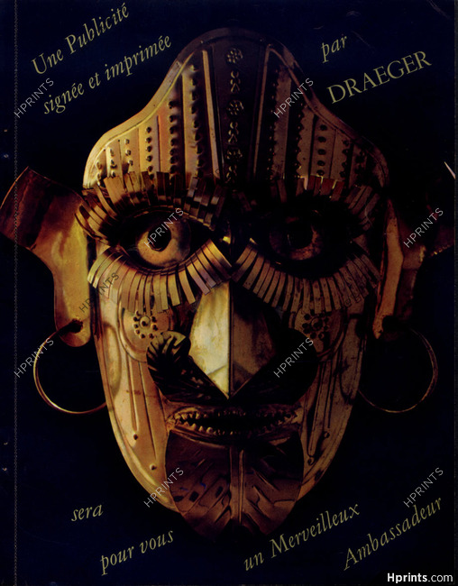 Draeger Frères 1955 advertising, Mask