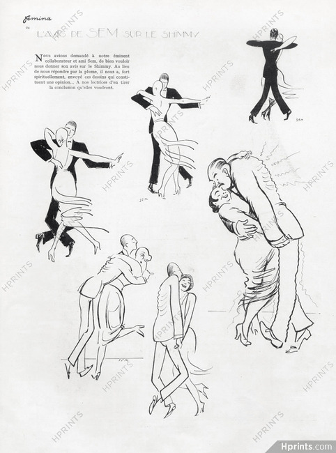 SEM (Georges Goursat) 1921 Shimmy Dance