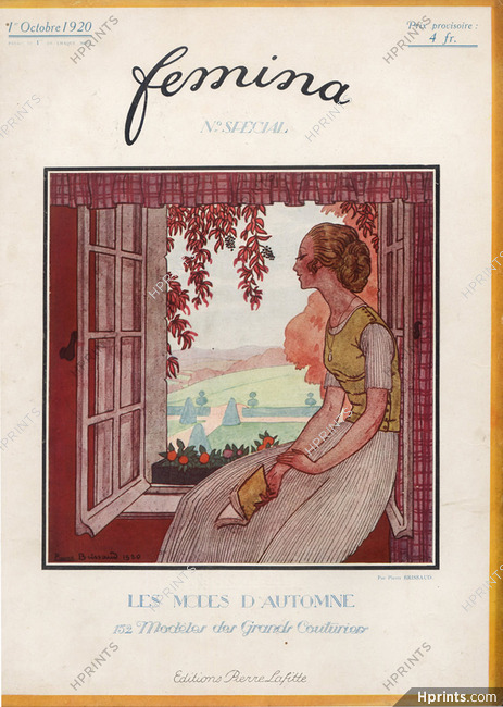Pierre Brissaud 1920 Femina Original Cover