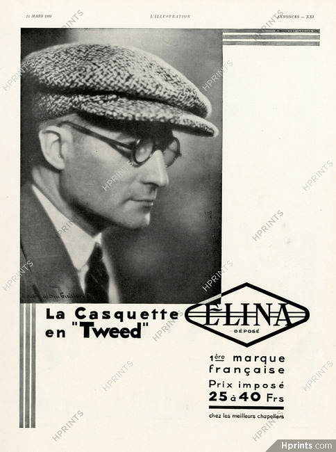 Elina 1931 Casquette Tweed, Photo Laure Albin Guillot