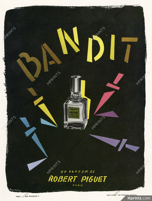 Robert Piguet (Perfumes) 1946 Bandit, Bouldoires