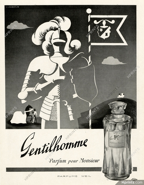 Weil (Perfumes) 1941 Gentilhomme, Jacquelin
