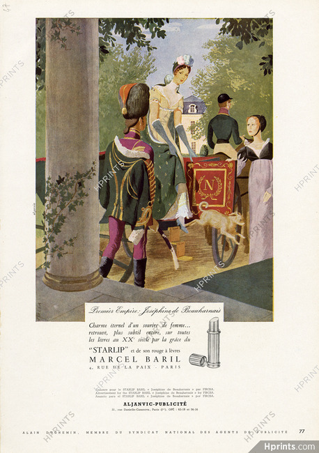 Marcel Baril (Cosmetics) 1947 Joséphine de Beauharnais, Fircsa