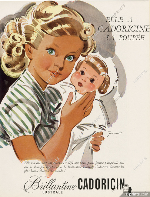 Cadoricin 1949 René Jeandot, Doll, Kids Children