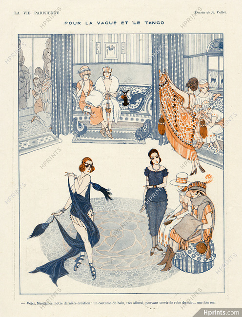Armand Vallée 1919 "Pour la vague et le tango" Dancers, Fashion Show