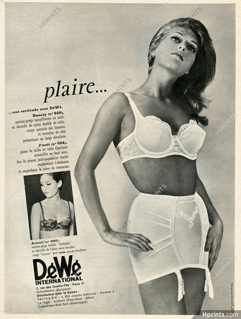 Déwé 1963 Girdle, brassiere — Advertisement