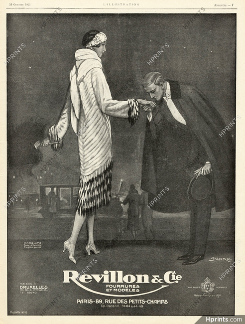 Revillon 1925 J. Wanko, fur coat