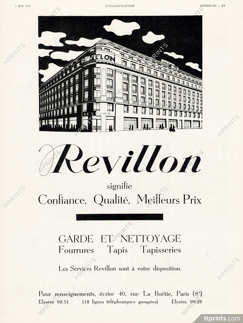 Revillon 1938 Store