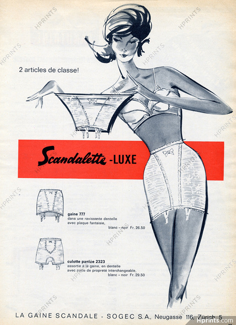 Scandale (Lingerie) 1962 Scandalette, girdle