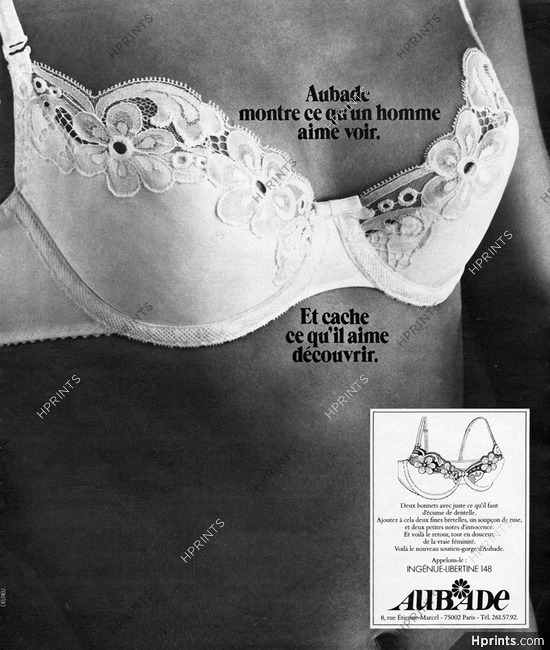 Aubade (Lingerie) 1977 bra