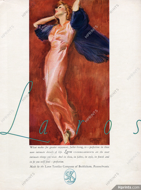 Laros (Lingerie) 1939 nightgown, John La Gatta