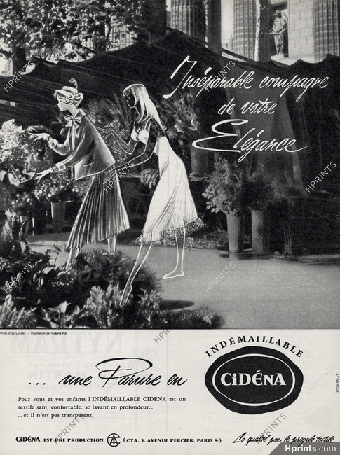 Cidéna (Lingerie) 1958 Victoria Nat