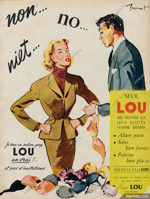 Lou (Lingerie) 1953 bra, Brenot