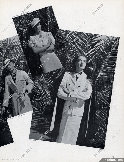 Véra Boréa (Couture) 1936 Robe en piqué blanc