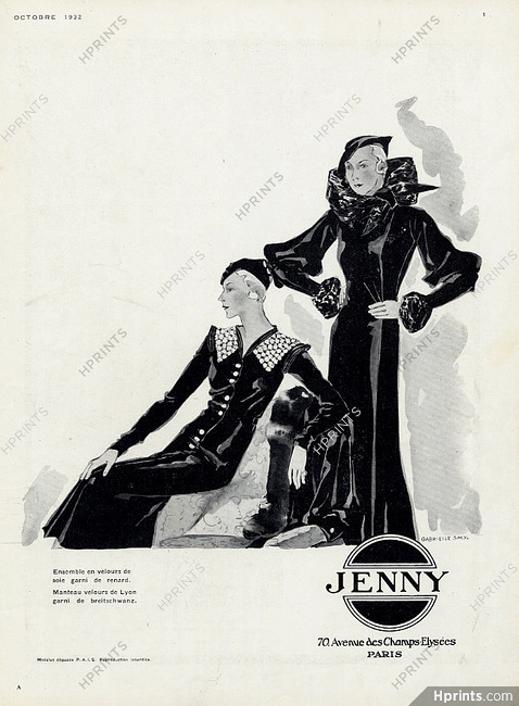 Jenny (Couture) 1932 Gabrielle Sacy