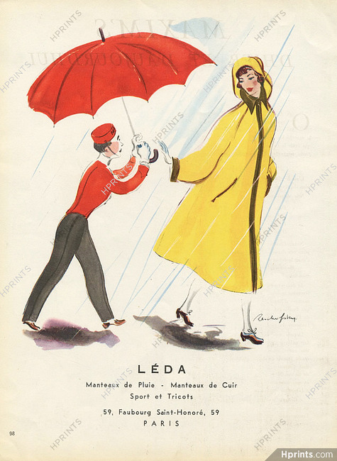 Léda 1949 Reschofsky Bellhop Umbrella