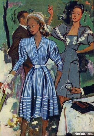 Brénot 1946 Jacques Heim & Marcelle Dormoy Summer Dresses