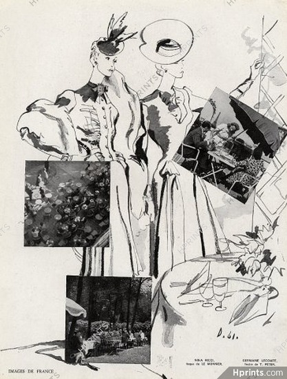 Delfau 1941 Nina Ricci & Germaine Lecomte