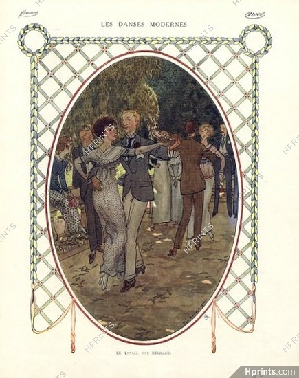 Pierre Brissaud 1912 "Les Danses Moderne" Le Tango
