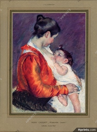 Mary Cassatt 1933 "Maternité" Maternity