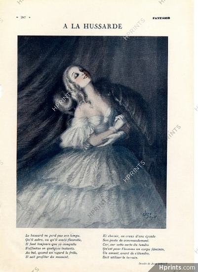 Jean Droit 1932 ''A la hussarde'' 18th Century Costumes, Lovers