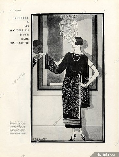 Doeuillet 1923 Douglas Pollard, Evening Gown