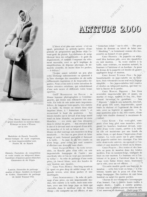 Véra Boréa (Couture) 1937 Manteau du soir et grand manchon en mouton blanc