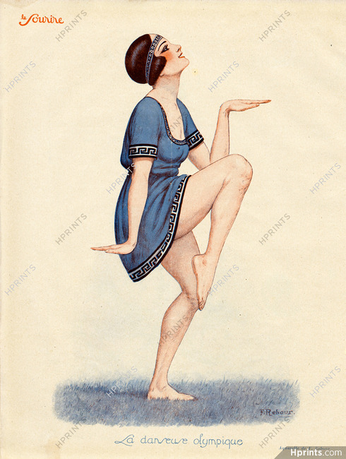 F. Rebour 1924 La Danseuse Olympique