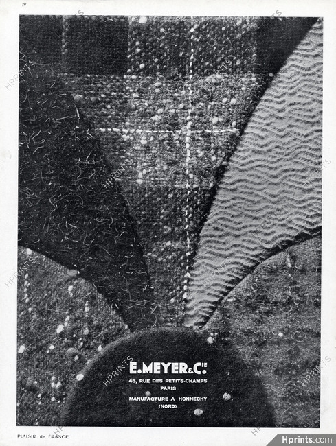 E. Meyer & Cie (Fabric) 1936