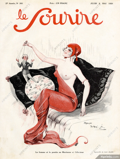 Jack Abeillé 1924 La Femme et le Pantin, Marianne, Le Sourire cover