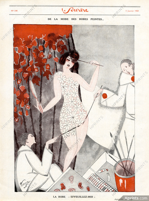 Toya 1924 La Robe Effeuillez-Moi, Body Painting